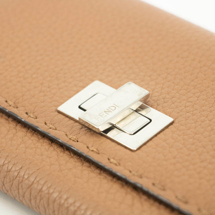 Fendi Brown FF Zucca Leather Long Wallet #3717