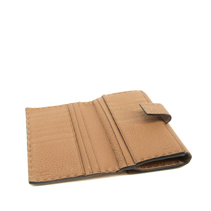 Fendi Brown FF Zucca Leather Long Wallet #3717