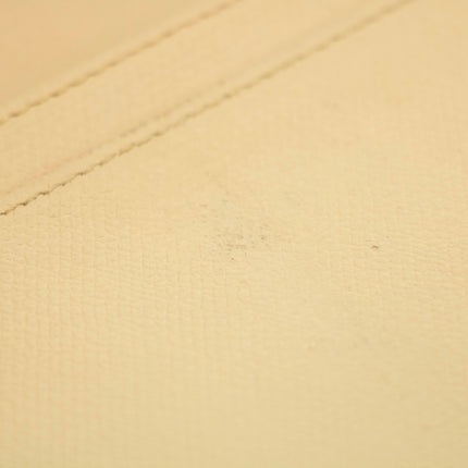 Chanel Beige Leather Long Bifold Wallet #3719