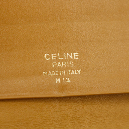 Celine Vintage Macadam PVC Brown Long Wallet #3810