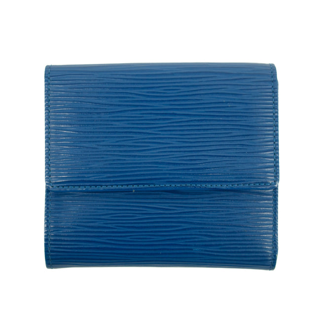 Louis Vuitton Blue Epi Leather Elise Wallet #3829