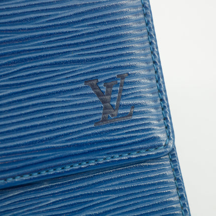 Louis Vuitton Blue Epi Leather Elise Wallet #3829