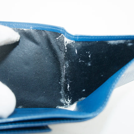 Louis Vuitton Blue Epi Leather Elise Wallet #3829