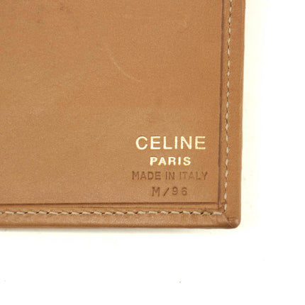 Celine Vintage Macadam Brown PVC Long Wallet #3865