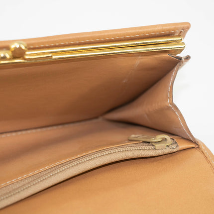 Celine Vintage Macadam Brown PVC Long Wallet #3865