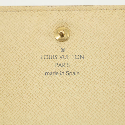Louis Vuitton Damier Azur White Porte Tresor Wallet #3911
