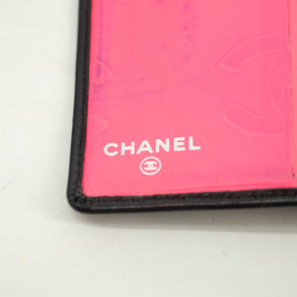 Chanel Quilted Cambon Black Compact Wallet #3946