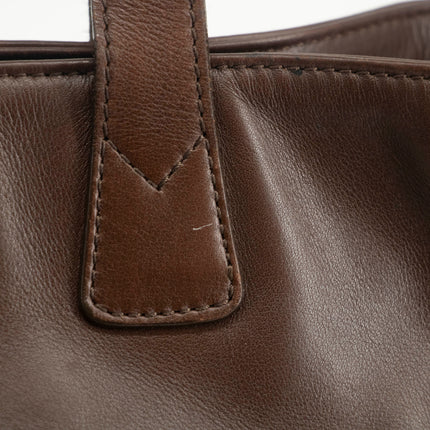 Chanel Brown Soft Leather Shoulder Bag 5 Series #3969