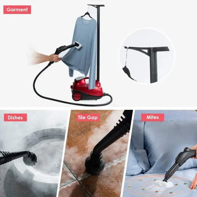 2000W Heavy-Duty Steam Mop with Handheld Unit