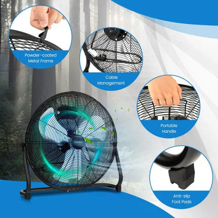Tilt Floor Fan – 3-Speed
