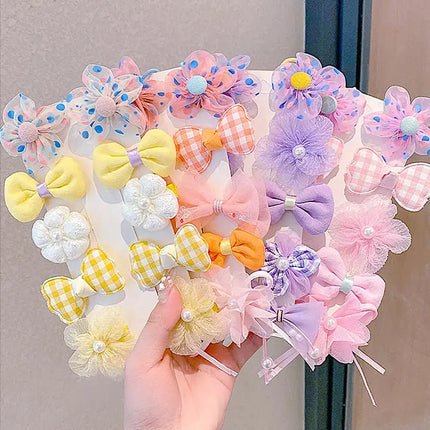 40pcs Flower Hair Ties with Bows Bow Hair Tie Kids Mini Hair Bows for Baby Girls Bow Hair Clips Tiny Small Flower Hair Clips Flower Clips Hair Bow Hair Clip Bow Clip Hair Bows Clips Hair Accessories