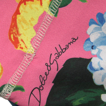 Dolce & Gabbana Multicolor Floral High Waist Leggings Pants