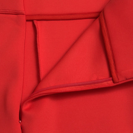 Dolce & Gabbana Red Nylon Stretch Slim Leggings Pants