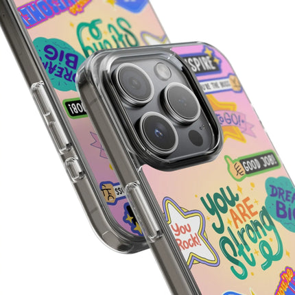 Motivational Stickers Clear Case