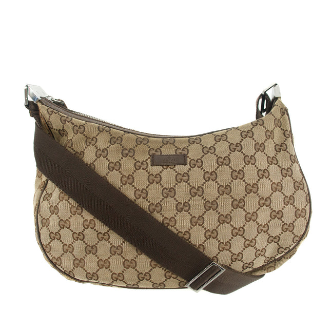Gucci Beige GG Canvas x Leather Shoulder Bag #4630