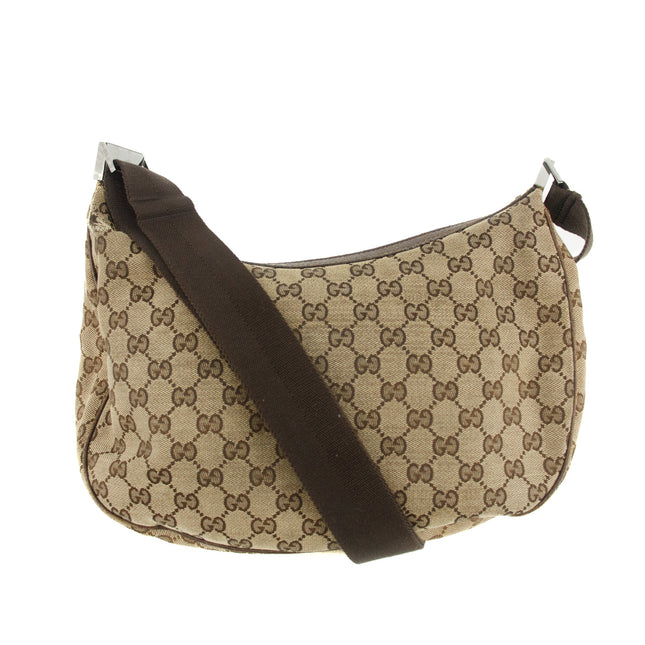 Gucci Beige GG Canvas x Leather Shoulder Bag #4630