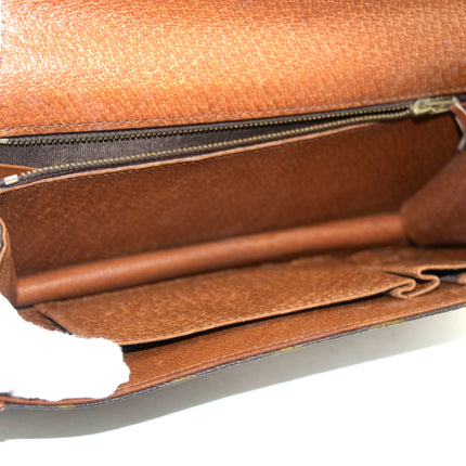Louis Vuitton Monogram Canvas Brown Pochette Dame Clutch #5016