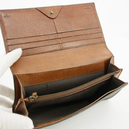 Fendi Monogram Canvas Brown Zucca Long Wallet #5766