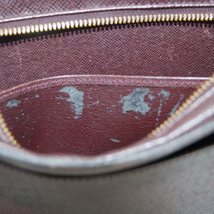 Louis Vuitton Taiga Brown Leather Wrist Bag #5794