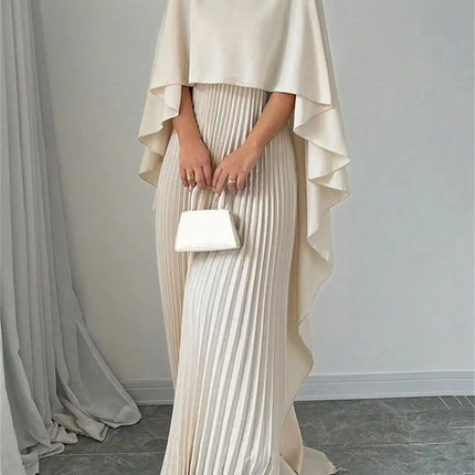 Women's Loose Batwing Sleeve Dress Fashion Casual Mid-Length Summer Dresses