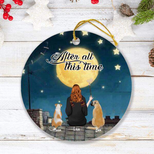 Personalized Witch Ornament - Up to 7 Dogs - Gift For Dog Lover - After All This Time