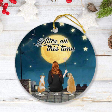 Personalized Witch Ornament - Up to 7 Dogs - Gift For Dog Lover - After All This Time