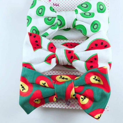 Modern 3Pcs Set Elastic Baby Headband Cute Bow Knot Kids Hair Bands For Newborn Baby Girl