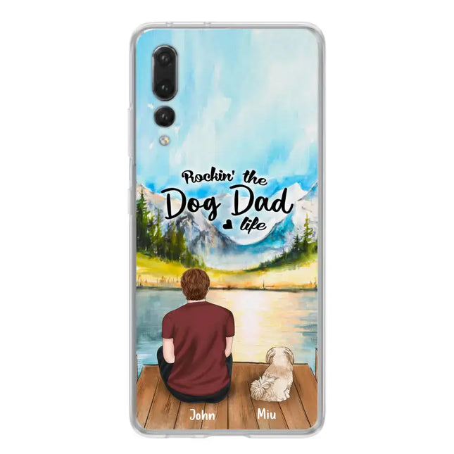 Personalized Pet Mom/Dad Phone Case - Chubby or Slim With Up To 7 Pets - Rocking The Dog Dad Life