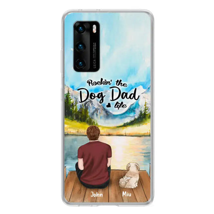 Personalized Pet Mom/Dad Phone Case - Chubby or Slim With Up To 7 Pets - Rocking The Dog Dad Life