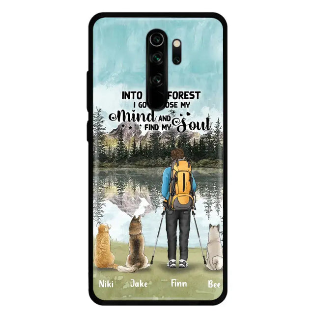 Personalized Solo Hiking With Dogs Phone Case - Woman/Man With Up to 3 Pets - Case For Xiaomi, Huawei and Oppo - Q67GXN