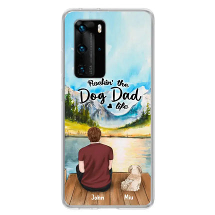 Personalized Pet Mom/Dad Phone Case - Chubby or Slim With Up To 7 Pets - Rocking The Dog Dad Life
