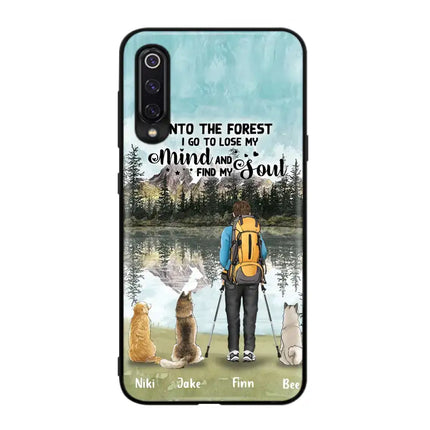Personalized Solo Hiking With Dogs Phone Case - Woman/Man With Up to 3 Pets - Case For Xiaomi, Huawei and Oppo - Q67GXN