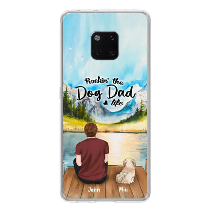 Personalized Pet Mom/Dad Phone Case - Chubby or Slim With Up To 7 Pets - Rocking The Dog Dad Life