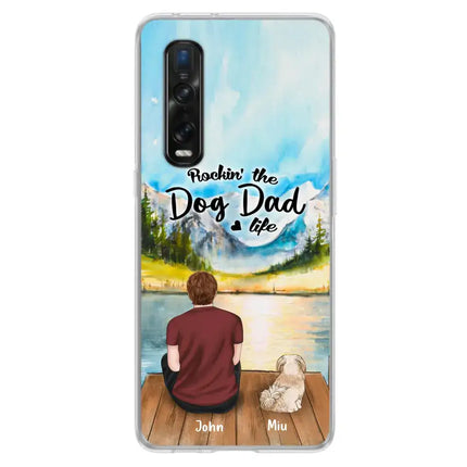 Personalized Pet Mom/Dad Phone Case - Chubby or Slim With Up To 7 Pets - Rocking The Dog Dad Life
