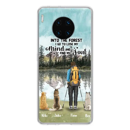 Personalized Solo Hiking With Dogs Phone Case - Woman/Man With Up to 3 Pets - Case For Xiaomi, Huawei and Oppo - Q67GXN
