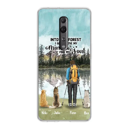 Personalized Solo Hiking With Dogs Phone Case - Woman/Man With Up to 3 Pets - Case For Xiaomi, Huawei and Oppo - Q67GXN