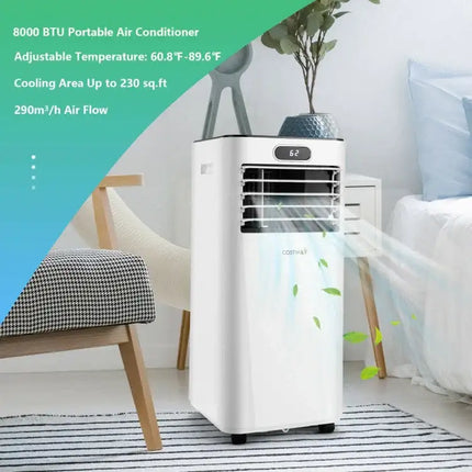 8,000 BTU Portable AC 3-in-1