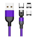 Purple / 1m / Type c Apple and Androi