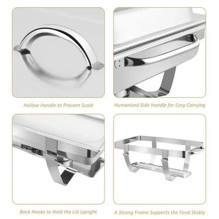 2 Packs Stainless Steel Chafing Dish