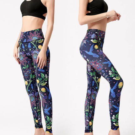 Printed High Waist Active Leggings