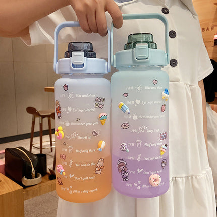 2-Liter Portable Water Bottle Summer Cup
