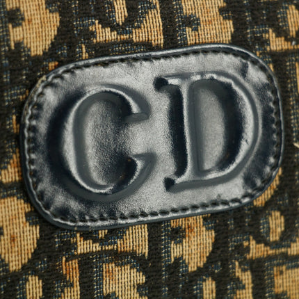 Christian Dior Navy Blue Trotter Canvas Mini Boston Bag #9337