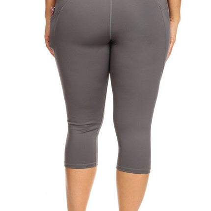 High Waist Tech Pocket Workout Capri Leggings