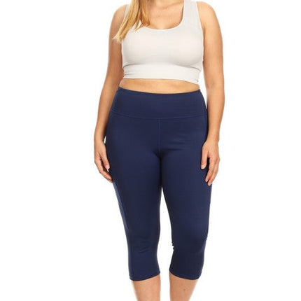 High Waist Tech Pocket Workout Capri Leggings
