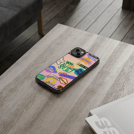 Motivational Stickers Clear Case