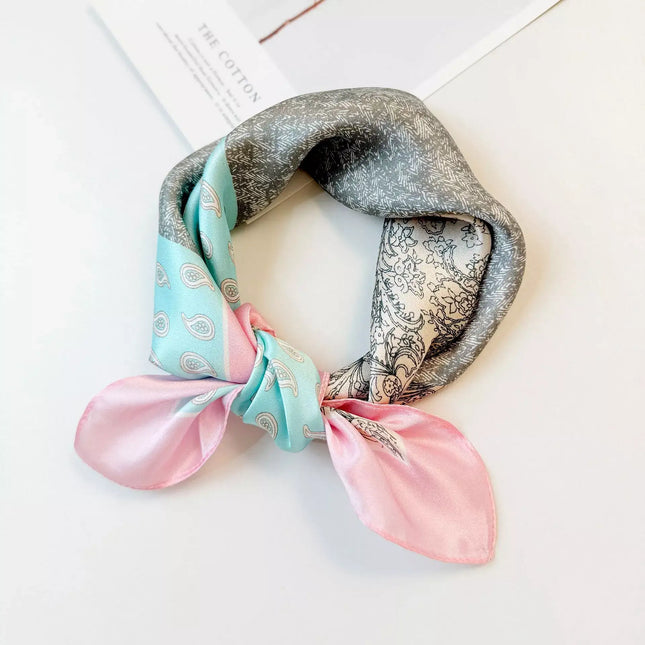 Printed Silk Square Scarf