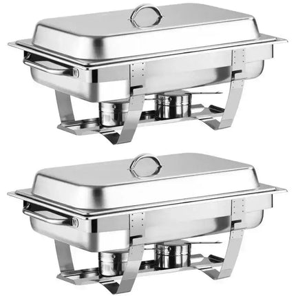 2 Packs Stainless Steel Chafing Dish