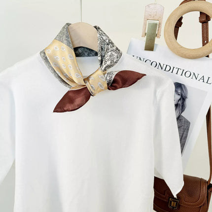 Printed Silk Square Scarf