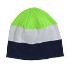 Blue and Green Striped Beanie