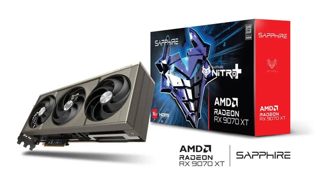 Sapphire 11348-01-20G Nitro+ AMD Radeon RX 9070 XT Gaming Graphics Card